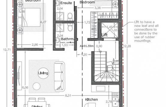 2 bedroom apartment Mosta ref. no. 18189