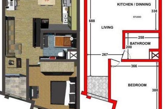 1 bedroom apartment San Gwann ref. no. 20263