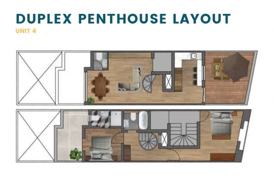 Sliema fully finished 2-bedroom duplex penthouse