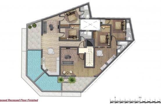 Marsaxlokk 2 bedroom penthouse with pool