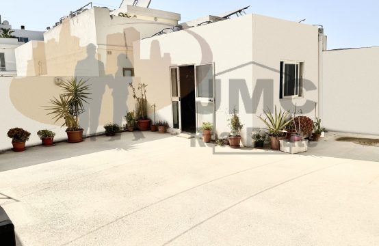 Mosta furnished elevated ground floor maisonette with valley view