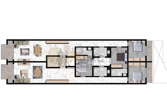 Birzebbugia finished 2 double bedroom seafront apartment