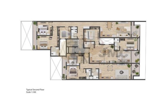 Swieqi finsihed 3-bedroom apartments