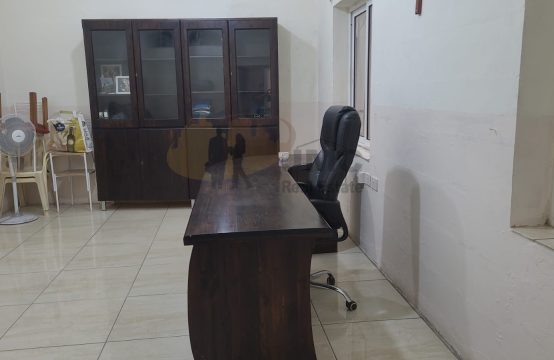 Qormi street level 21ft by 93ft garage with office and yard