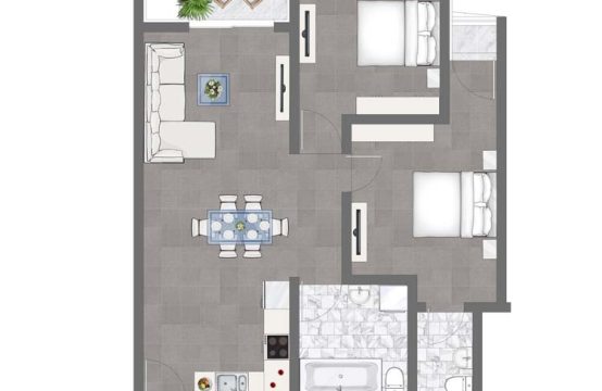 Qawra 1- and 2-bedroom apartments