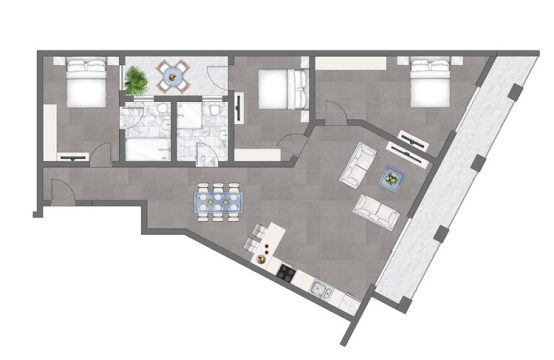 Mosta 2 and 3 bedroom penthouses